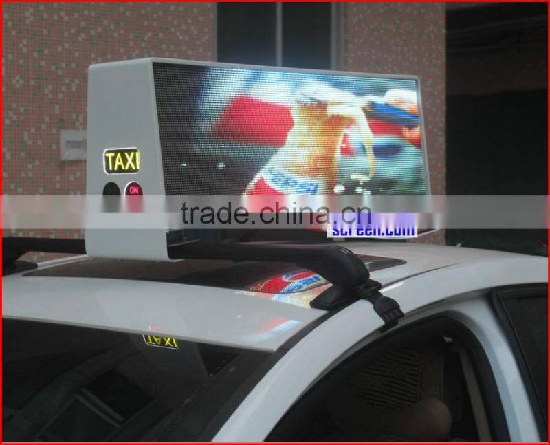 taxi top led display, ,960mm * 320mm,wide view angle,5mm smd high clear taxi sign, 5m-100m view distance,high clear,192*64 pixel