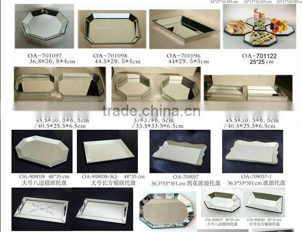 french simple living room decorative mirrored furniture