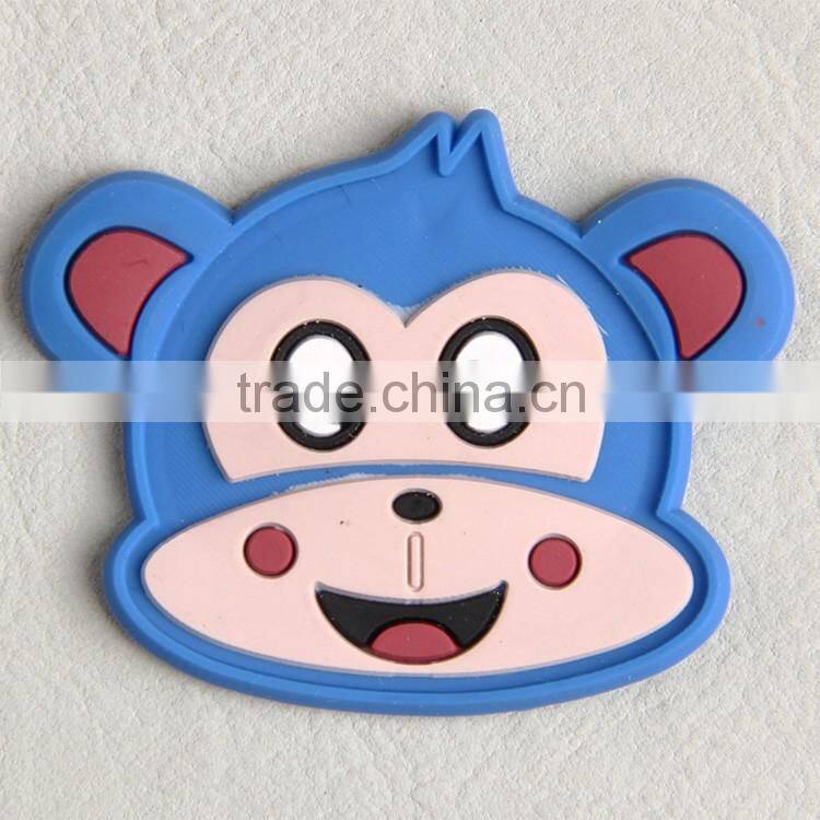 Custom rubber badge label with color logo pvc label for garment