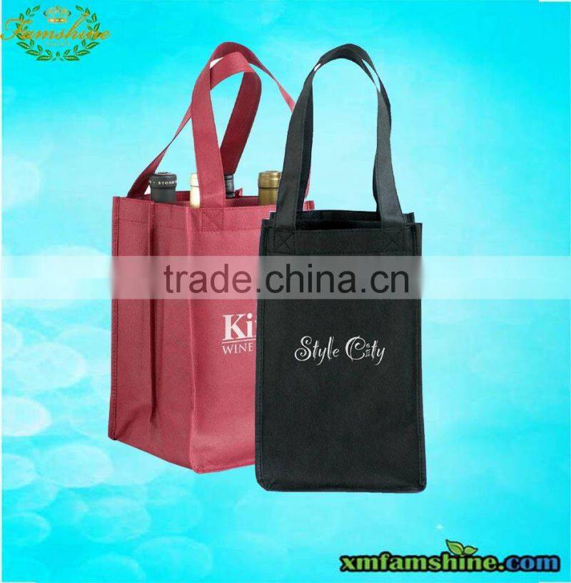 wholesale pp non woven shopping wine bag