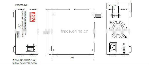 Meanwell power supply switching/108W/216W Desktop Power Supply or Charger/communication switching power supply