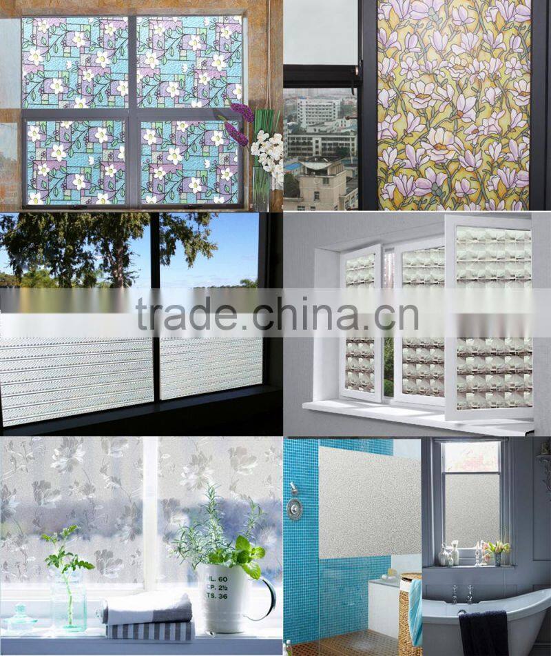 3ft*66/82ft vision removable static cling glass decorated film