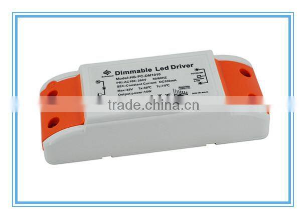 0-10V dimming led driver 10w 300ma