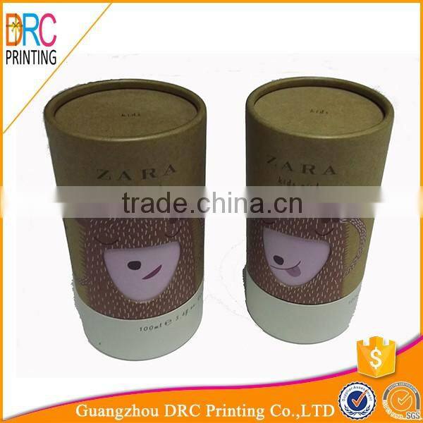 Round kraft paper bottle cylinder packaging box
