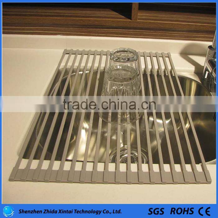 hot sell on Amazon silicone kitchen drain rack