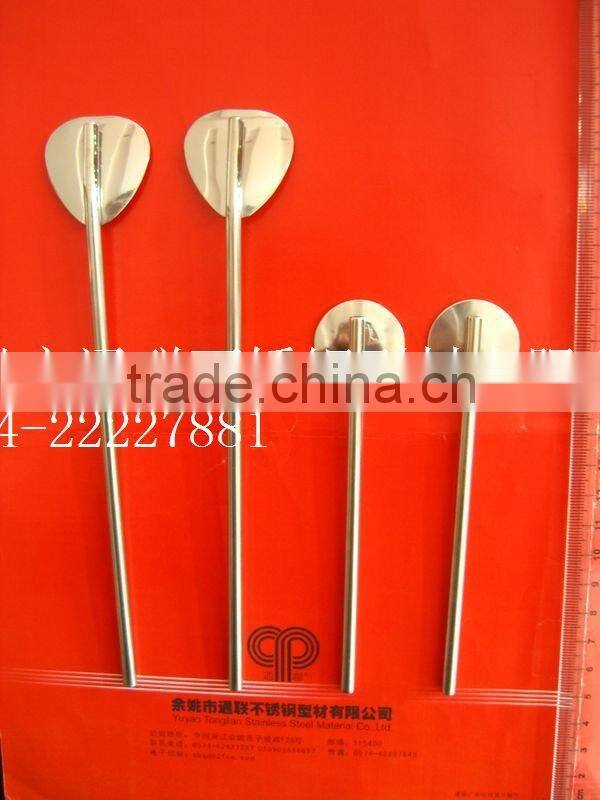 Stainless Steel Decorative Straw drinking spoon straw,good quality small order accept