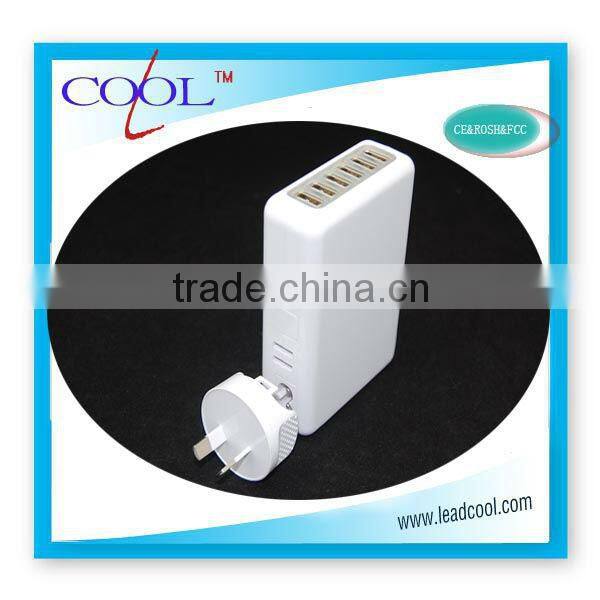 wholesale charger 5V 6A 6 port for iphone travel charger