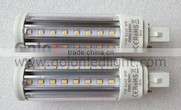 g23 2 pin led lamp 11W led pin light 100-277v repalce 26w cfl 3 years warranty g23 led lamp 11w