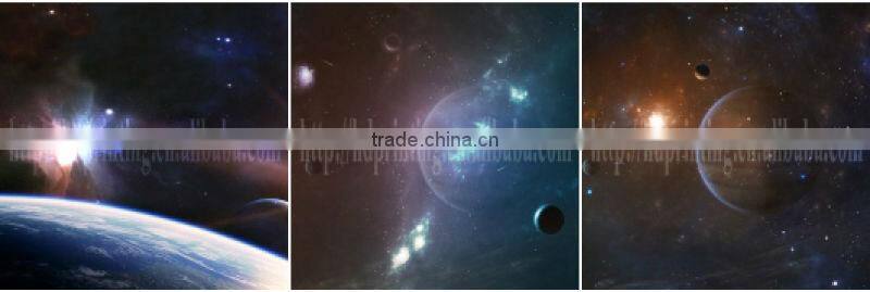 Space picture of UFO canvas art decoration painting