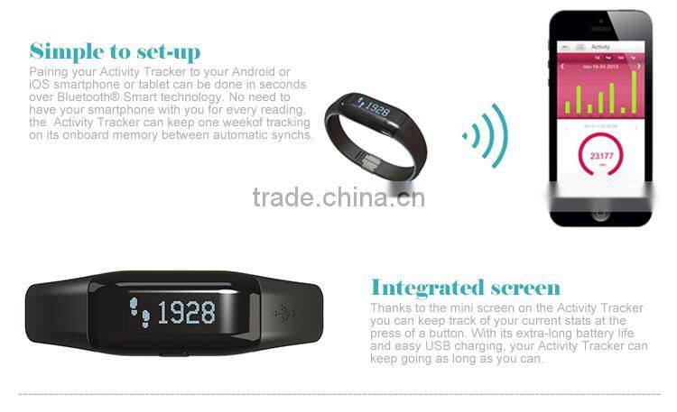 hot selling silicone bracelet with pedomete