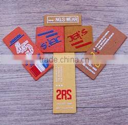 Iron On Delicate Branded Denim Jeans Hat Enamel Metal Real Leather Label Patch