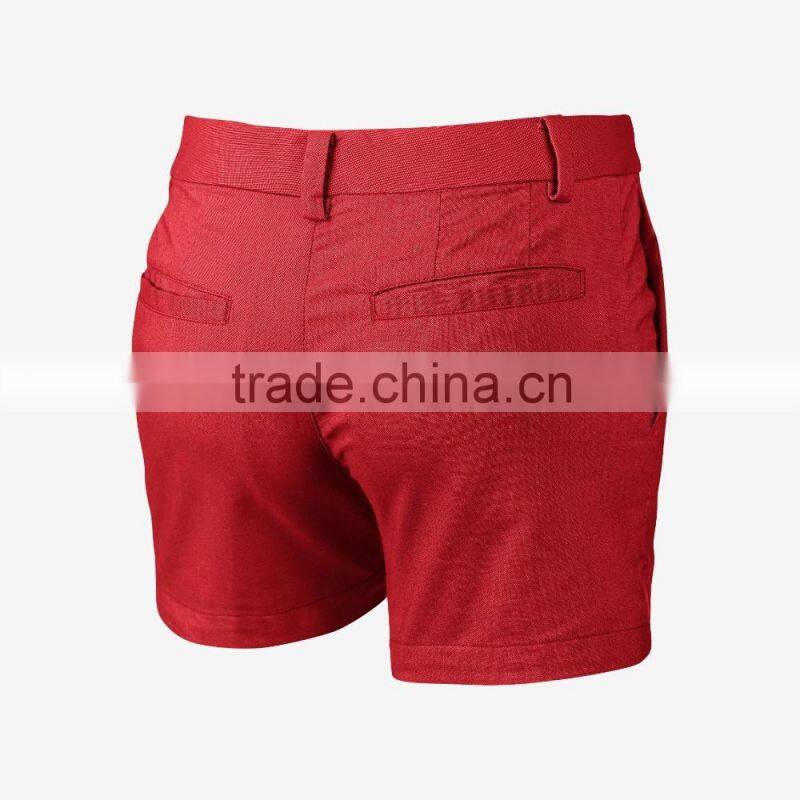 High Quality Custom Slim Fit Dry Fit Girls Golf Shorts Sports and Leisure Short Pants Wholesale