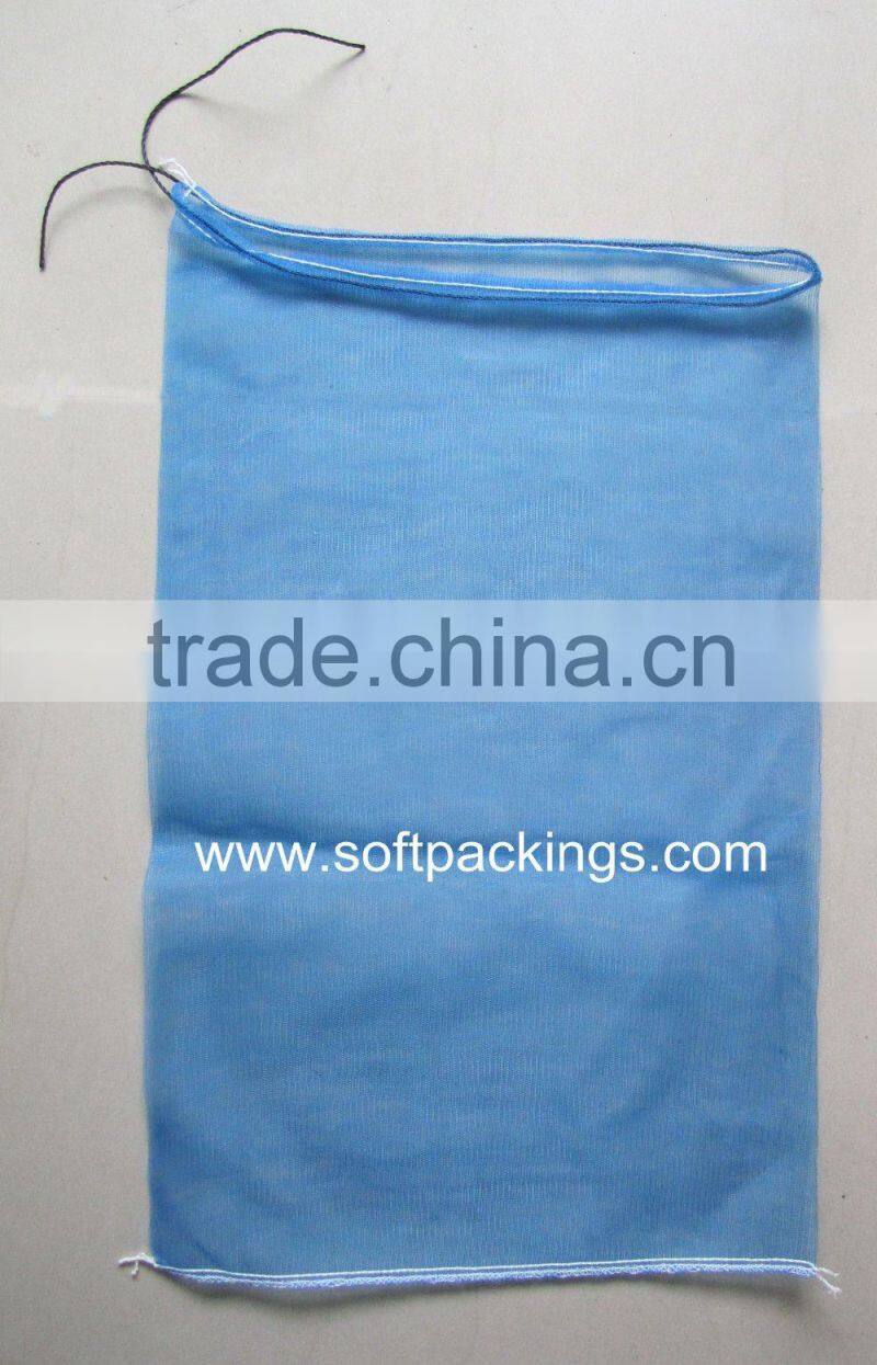 PE mesh bag onion circular drawstring tubular mono bag