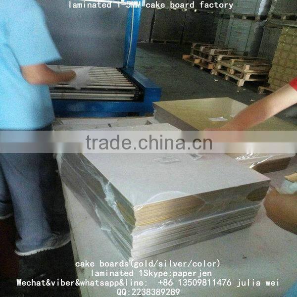 food grade round gold Compressed Cakeboard