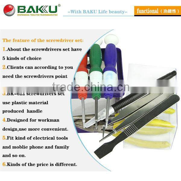 High quality precison screwdriver set fit kind of electrical tools and moblie phone (BK-622)