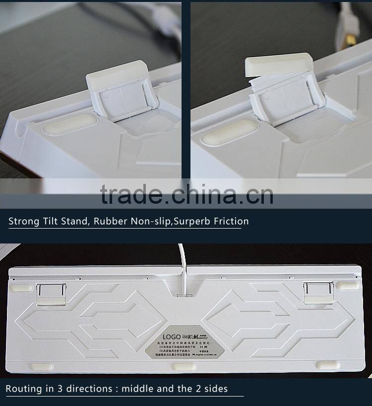 Cool Backlight LED Wired Gaming Mechanical Keyboard For Keyboard Gamer