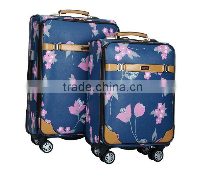 New Year 2016 fashion designer travel luggage bag set
