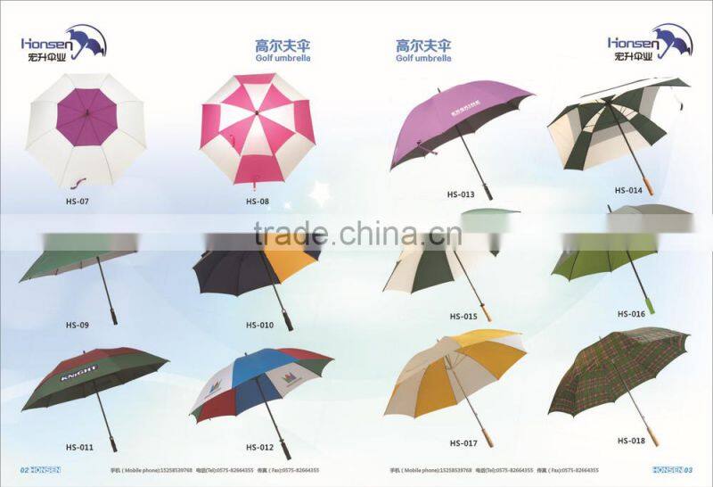 With Wood Handle Fiberglass Solid Rod Change The Color Umbrella Customized Photo
