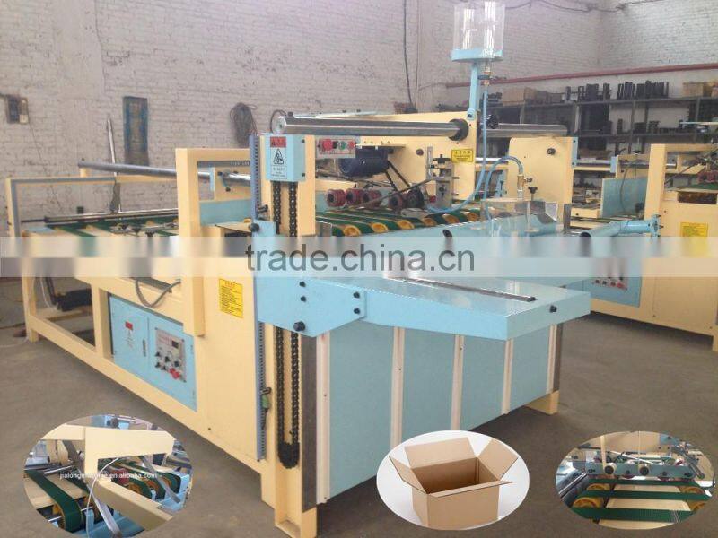 JL-1 Semi automatic folder gluer machine for corrugated carton box