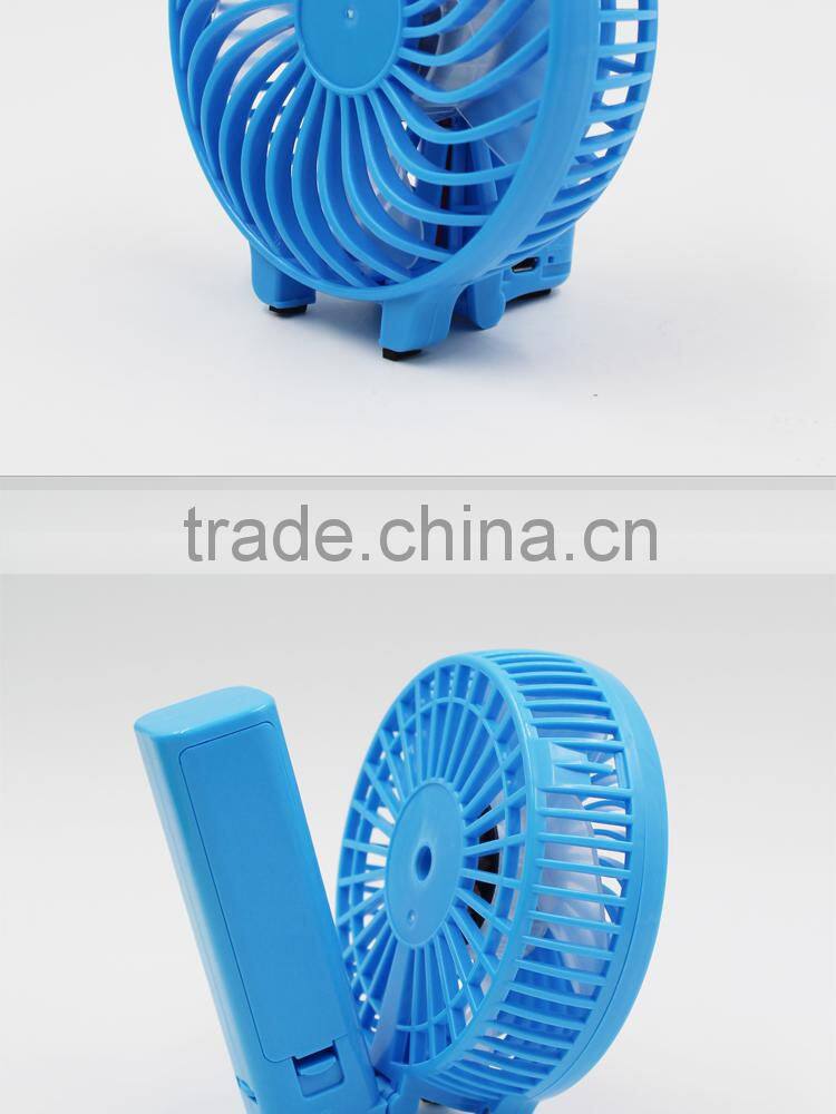 Usb Table Rechargeable Mini Fan with Led Lights