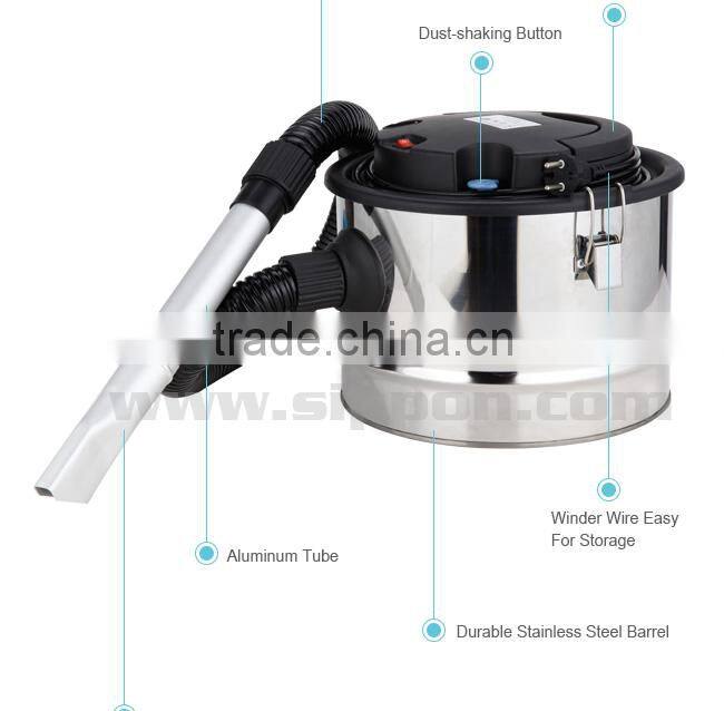 Hand held ash vacuum cleaner