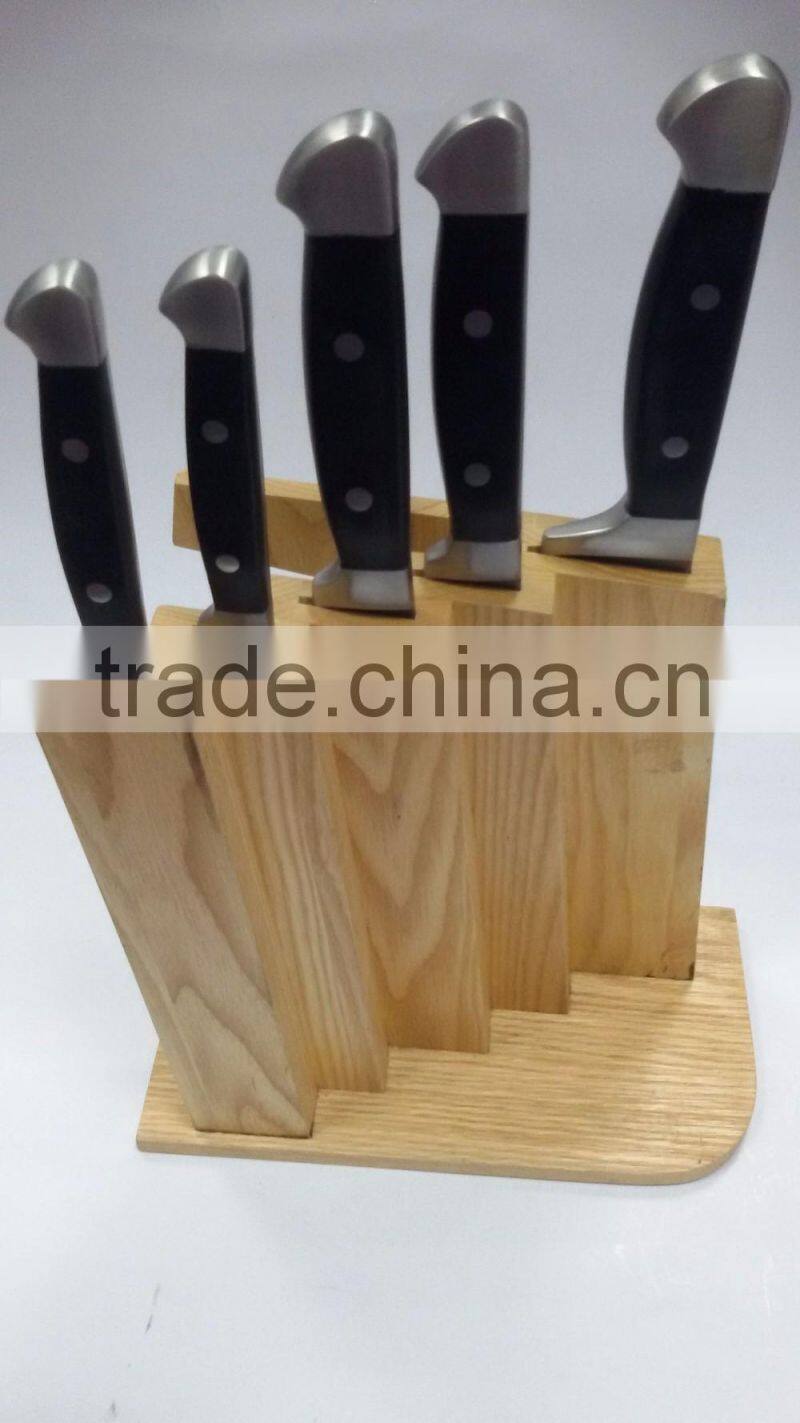 6PCS high quality heated kitchen knife with forged ABS handle