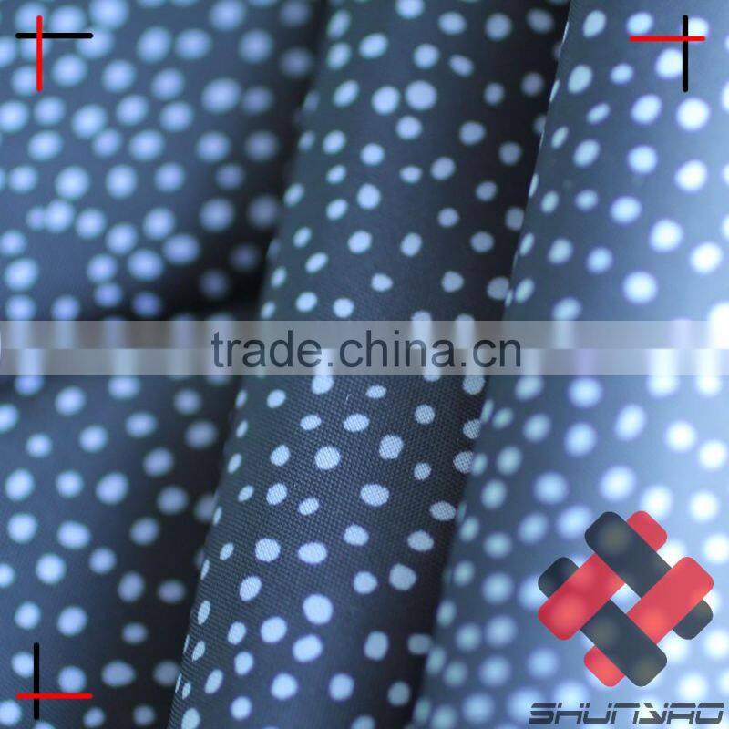 190T Polyester taffeta with snow dot printing lining
