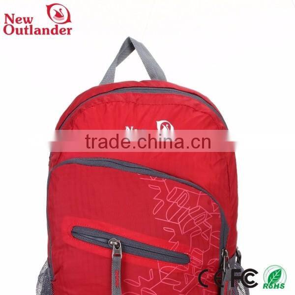 wholesale hot sale high qualuty foldable nylon backpack