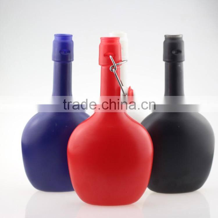 Hot sale vodka bottles 750ml paint glass bottles ice wine bottle