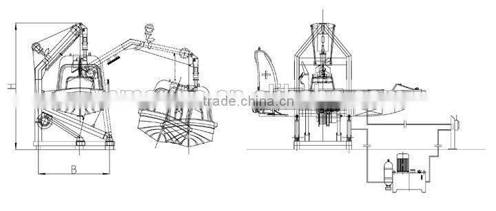 Marine Fiberglass Fast Open Rescue Boat/Lifeboat with outboard engine