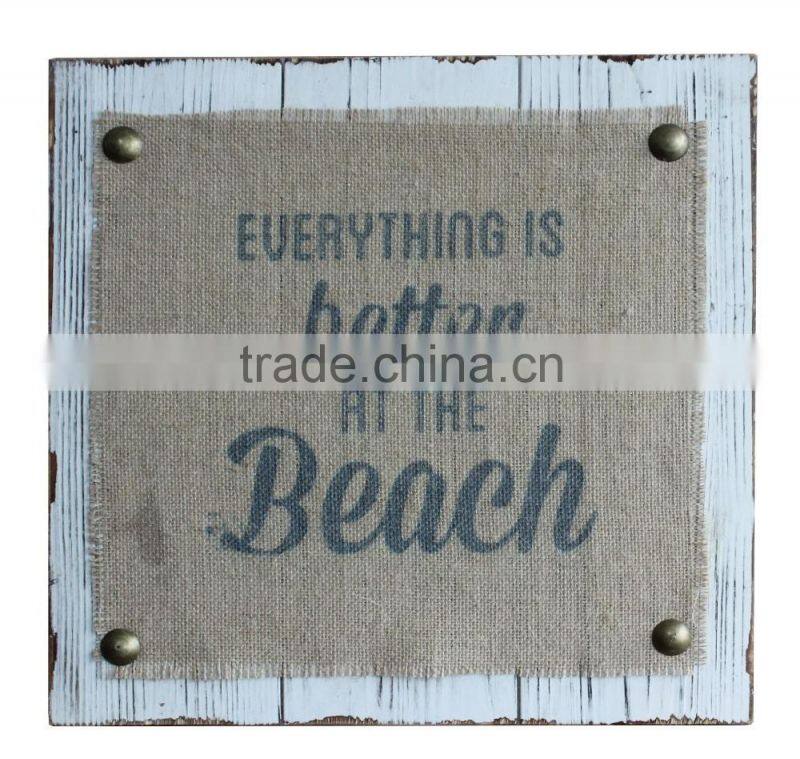 Chinese Products Wholesale Custom Burlap Wall Printing