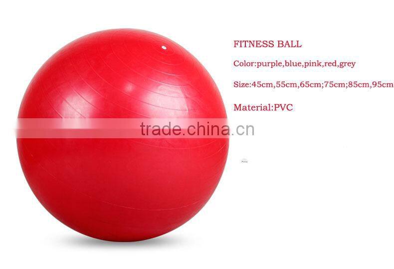 various size of ecofriendly PVC home gym ball,fitness ball,pilates ballon,yoga balls