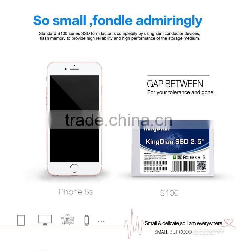 KingDian 2.5' SATAII 32GB Original Brand Solid State Drive SSD hard drive packing box (S100 32GB)