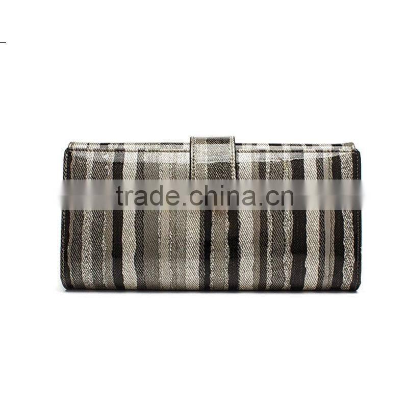 hot sale good quality genuine cowhide eather lady clutch bag
