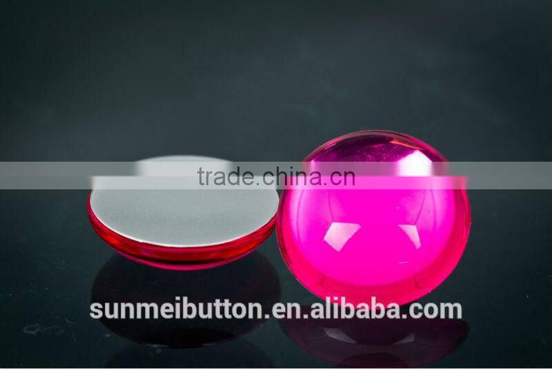 Fancy Opal Color Acrylic Rhinestone Covered Plastic Shank Button