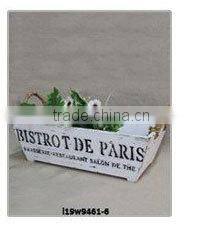 small recycled antique set 3 chalkboard distressed wood storage box