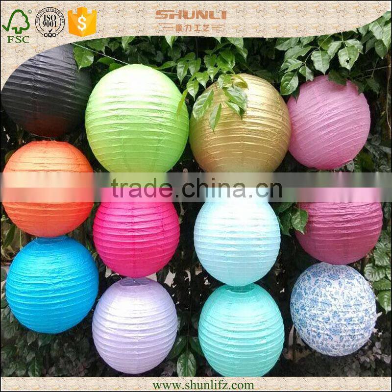 Christmas decoration round blue wrought iron lantern