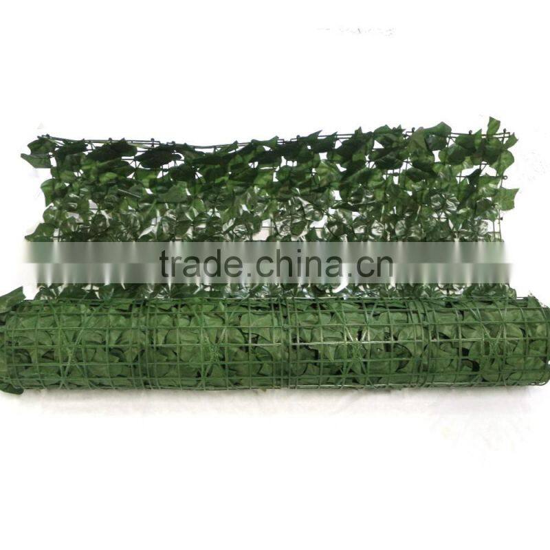 factory direct garden decoration plastic artificial leaf fence