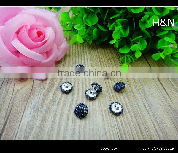 custom hand sewing satin fabric covered buttons