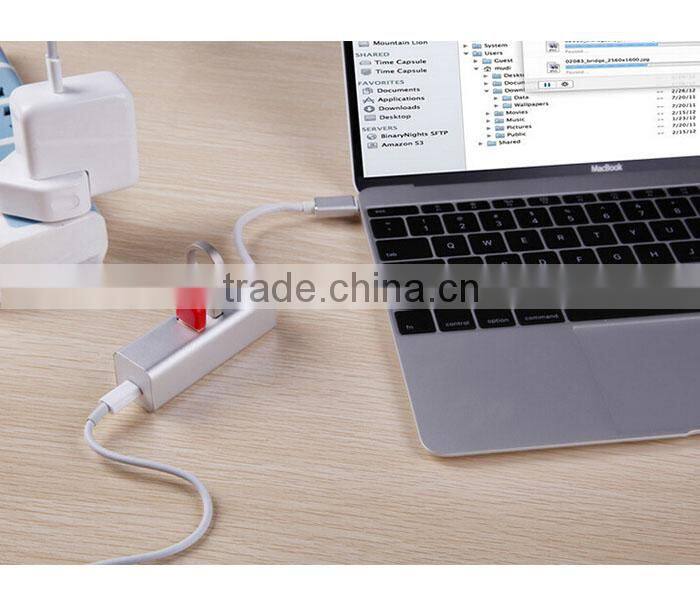 Type C USB 3.1 Charge HUB & 2 Ports USB 3.0 Highspeed Date Transfer For Macbook