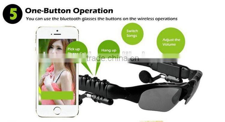 Wireless Headphones Bluetooth 4.0 Sunglasses Bluetooth Headset Earphone Stereo Music Handsfree Earphone