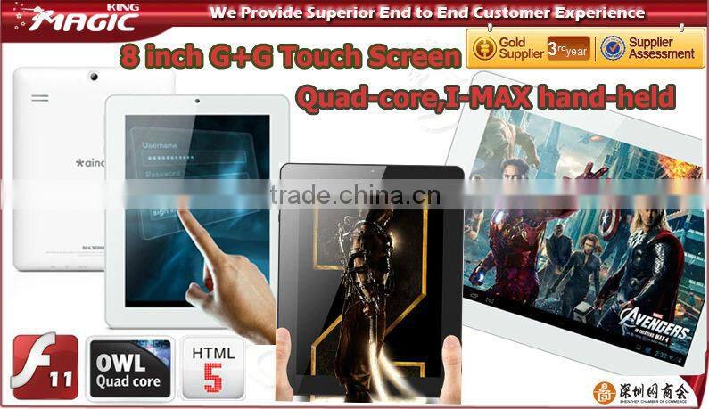 New design ainol 8 inch Quad Core mid android tablet specification