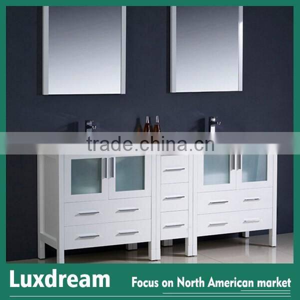 USA 60" new premium bathroom vanities with double mirrors