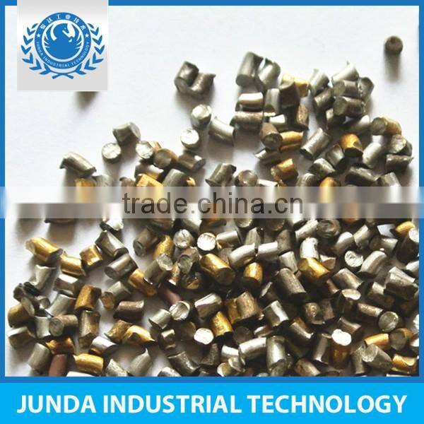 Steel plate pretreatment production line use copper cw2.5 cut wire shot