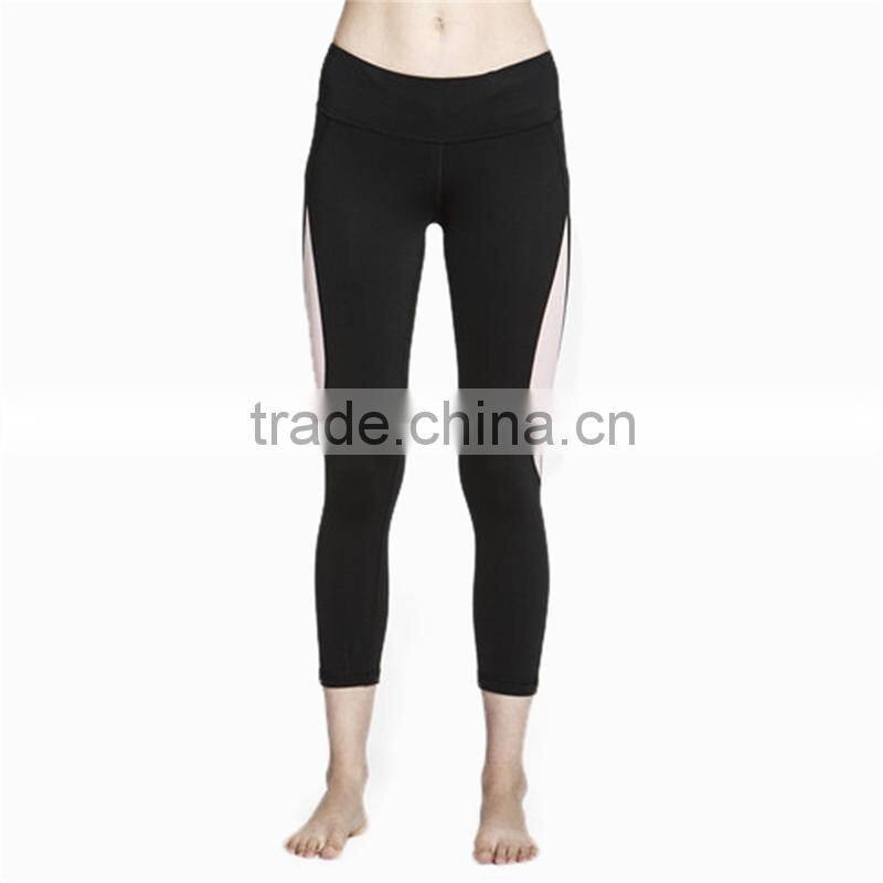 Newest design 2016 active sports wear wicking dry fit yoga leggings sexy women sports leggings