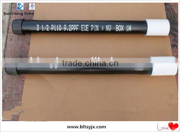 Competitive price! API 5ct drilling pipe 2 7/8" J55 EUE steel nipple