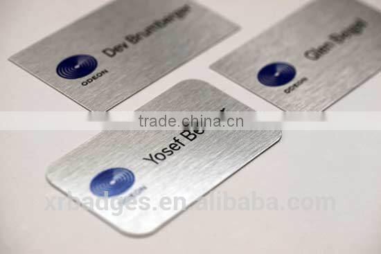 Aluminum badge for Company name with 3D logo