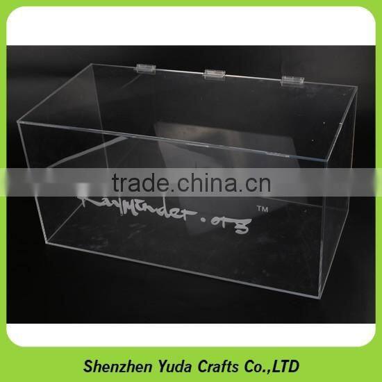 Laser engraving waterproof storage case acrylic dustproof showcase