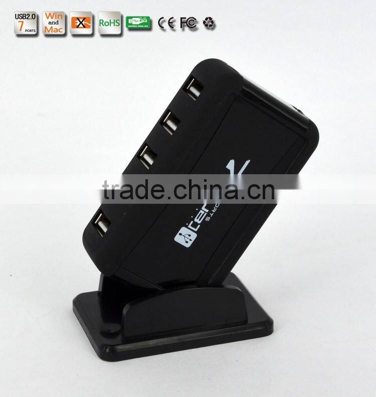 Portable usb2.0 7 por hub, 480MBPS 7 port usb 2.0 hub from usb por hub suppliers, good for gifts