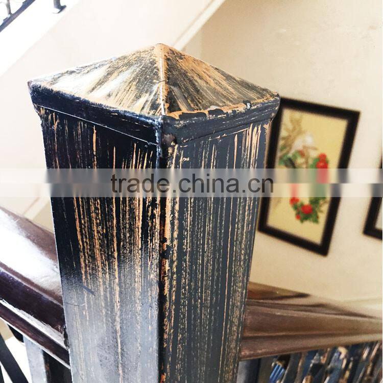 Top-selling wrought iron outdoor handrails for steps and black stair railing outdoor on alibaba online shopping